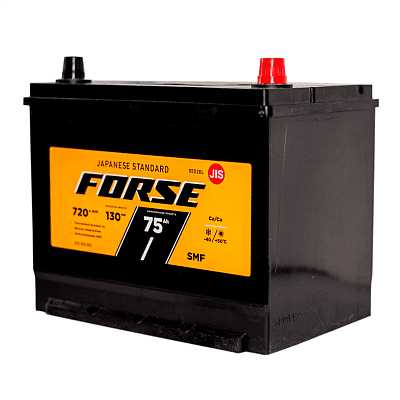 Аккумуляторная батарея 75 Ач Forse Азия (D26L) о/п 26,1*17,5*22,5