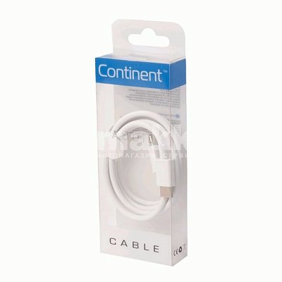 Кабель USB TypeC - USB TypeC (100cм) Continent DCC-2110WT (box2)