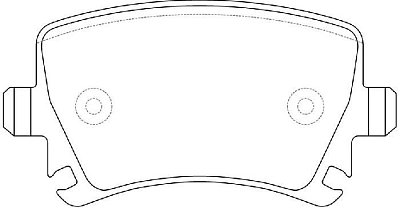 Колодки тормозные дисковые задние BP33349 SB NAGAMOCHI