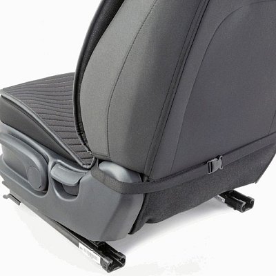 Накидки на сиденье Car Performance передние 2 шт fiberflax черн/бежевые 5шт/уп CUS-1022 BK/BE
