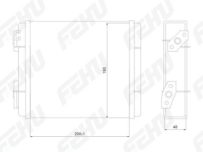 Радиатор отопителя ВАЗ 2104-05 FRH1060m Fehu