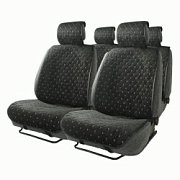 Накидки на весь салон CarPerformance 5 шт алькантара черно-серые 5шт/кор CUS-1015 BK/GY