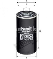 Фильтр масляный Hengst H220WN (WP 1169) грузовики Iveco