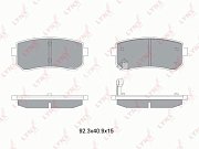 Колодки тормозные задние BD3628 LYNXauto