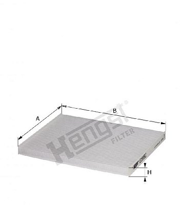 Фильтр салонный Hengst E2995LI (CU 24 004)  ix35; Kia Sportage