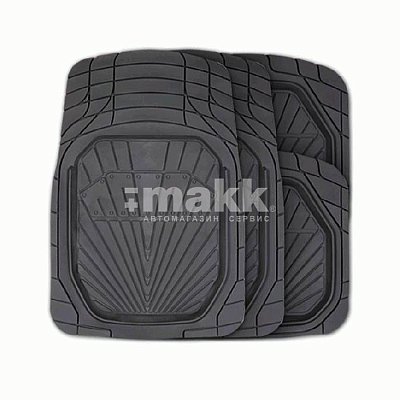 Коврики-ванночка 4 предмета вырезаемые Autoprofi черный (MAT-510 BK)