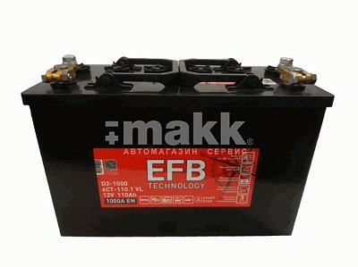 Аккумуляторная батарея 110 Ач Tubor EFB п/п 33,4*17,2*23,5