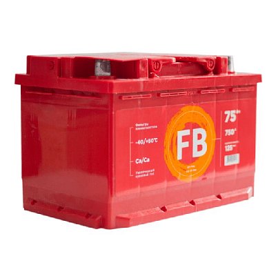 Аккумуляторная батарея 75 Ач FB п/п 27,7*17,5*19