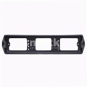 Рамка номерного знака с боковой подсветкой черная DELTA