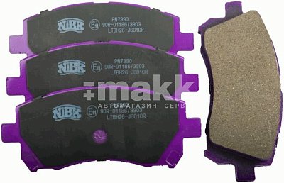 Колодки тормозные передние PN7390 NIBK