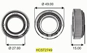 Подшипник ступицы Toyota EL4#, EL5#, EP8#, EP9# задний внутр. ST2749 KOYO