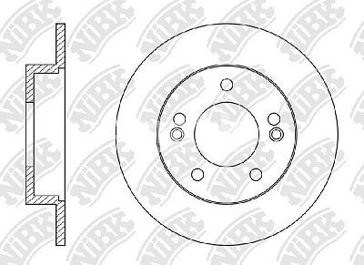Диск тормозной задний RN1549 NIBK (2шт)