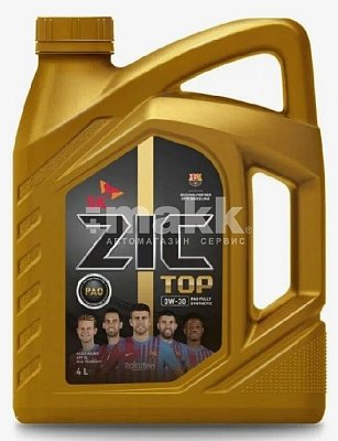 Масло моторное ZIC TOP 0W30 синт. ACEA A5/B5 4л