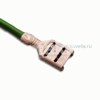 Разъем плоский "мама" неизолированный с проводом DEON РП-М-25095 (9,5мм;1*2,50мм²*110мм)