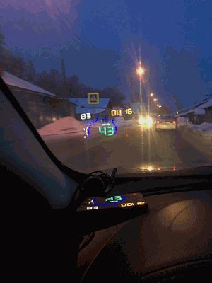 Проектор на лобовое стекло универсальный (HUD дисплей) pro5.8