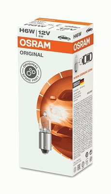 Автолампа H6W 12V OSRAM 64132 BAX9s
