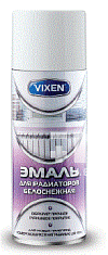 Эмаль для радиаторов VIXEN белоснежная 520мл аэрозоль