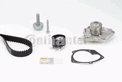 Комплект ГРМ с помпой RENAULT Megane II K9K индекс 728-729 CT1035WP2 Continental