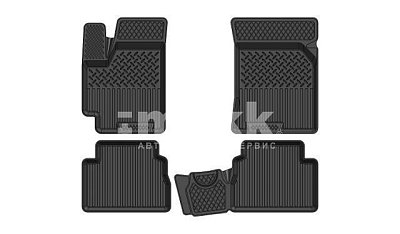 Коврики в салон Chevrolet Aveo (06-12) к-т 4шт черный SRTK CH.AV.06G.02033