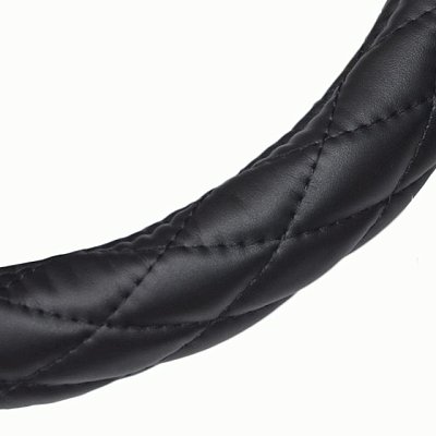 Оплетка экокожа/спонж черная Autoprofi SP-9010 BK (M)