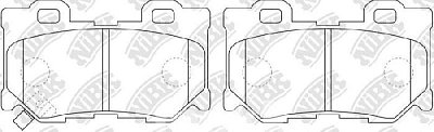 Колодки тормозные задние PN0396 NIBK