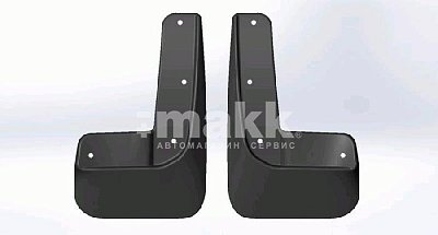 Брызговики черные модель Skoda Rapid (12+) передний ряд (к-т 2шт) SRTK BR.P.SK.RAP.12G.06008