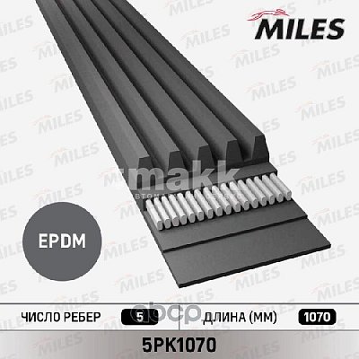 Ремень поликлиновой 5PK1070 Miles