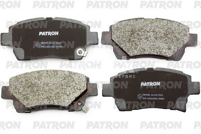 Колодки тормозные дисковые передние PBP058 PATRON