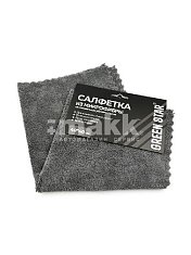 Салфетка из микрофибры 40*40 Green Star серая 320гр/м края ультразвук