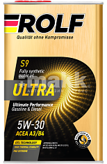 Масло моторное ROLF ULTRA  5W30 синт A3/B4  SP 1л (металл)