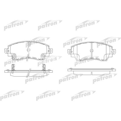Колодки тормозные дисковые передние PBP045 PATRON