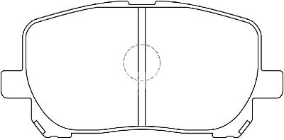 Колодки тормозные передние дисковые BP21470 SB NAGAMOCHI