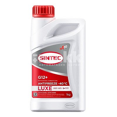 Антифриз Sintec Luxe (-40) 1кг G12+ (красный)
