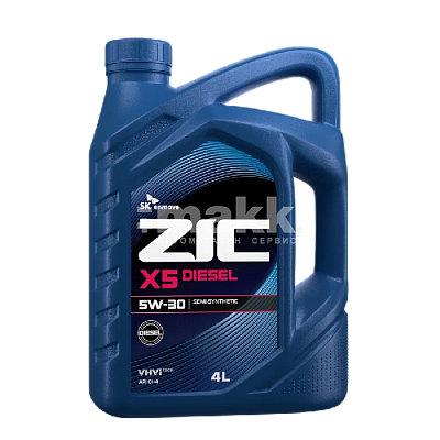 Масло моторное ZIC X5 Diesel 5W30  полусинтетическое 4л