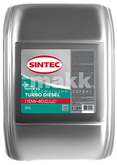 Масло моторное SINTEC Турбо Дизель 10W40  CF-4/SJ п/с 20л  
