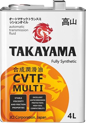 Масло трансмиссионное TAKAYAMA  CVTF Mult 4л