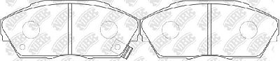 Колодки тормозные передние PN8162 NIBK