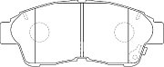 Колодки тормозные дисковые передние BP21322 SB NAGAMOCHI