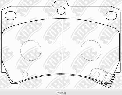 Колодки тормозные передние PN5232 NIBK