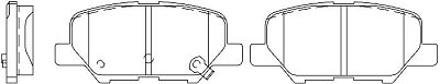 Колодки тормозные дисковые задние BP25003 SB NAGAMOCHI