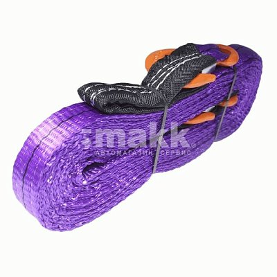 Трос 5т 5м буксировочный ленточный 2 крюка HITCH REGULAR