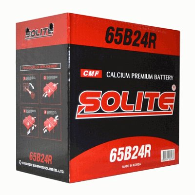 Аккумуляторная батарея 50 Ач Solite CMF п/п (65B24R)  23,7*12,8*22,2