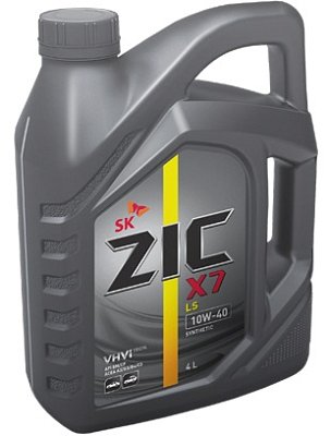 Масло моторное ZIC X7  LS 10W40  синтетическое 4л