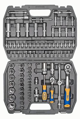 Набор инструментов 1/2" и 1/4" 94 предмета Kraft 700306