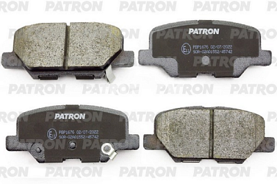 Колодки тормозные дисковые задние PBP1676 PATRON