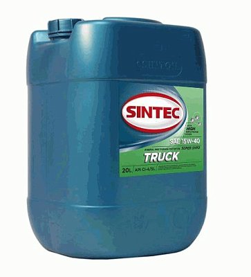 Масло моторное SINTEC Truck 15w40 мин. API CI-4/SL AСЕА Е7; ACEA A3/B4  20л
