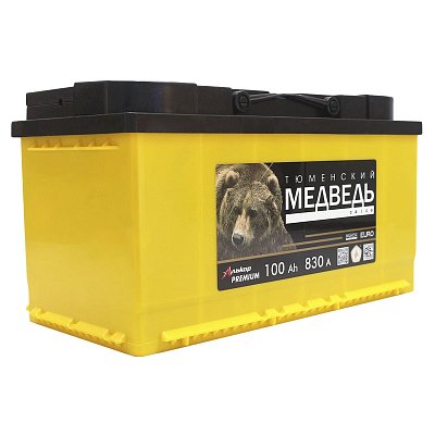 Аккумуляторная батарея 100 Ач Тюменский медведь LA о/п  35,3*17,5*19