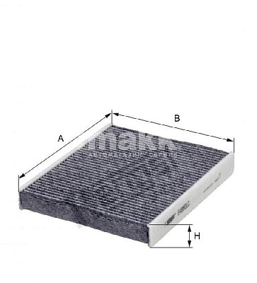 Фильтр салонный Hengst E4959LC (CUK 22 032) TOYOTA C-HR 10/16, HiLux/Fortuner, Prius / Prius+ уголь