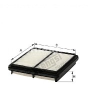 Фильтр воздушный Hengst E763L (C 2229) Chevrolet Lanos