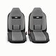 Чехлы COMFORT литовый подг велюр 9пр карм 6 мол чёрн/т.сер р-р М 5шт COM-1105H BK/D.GY (M)